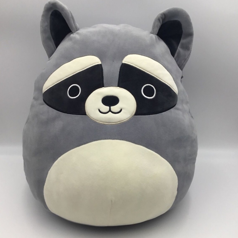 Squishmallows Rocky Raccoon 12 Inch Grey Black Plush Soft Stuffed Animal